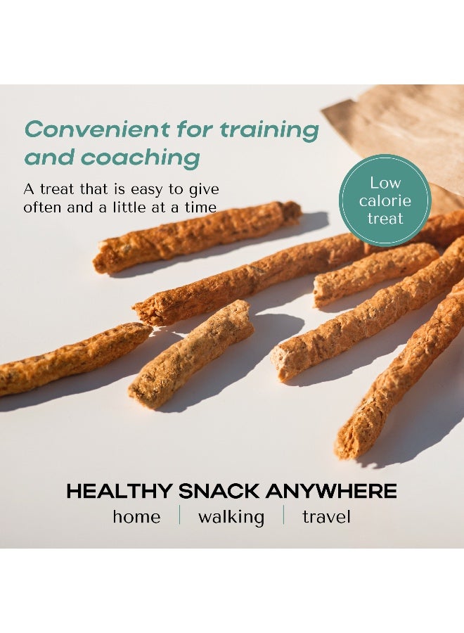 O2Pets Dog and Puppy Salmon Grissini Healthy Treats – 90% Salmon Hypoallergenic Fish Sticks – Skin Barrier Support for Sensitive Skin, Comforting Dryness & Shiny Coat, Gluten-Free Dog Snack 140g - Image 3